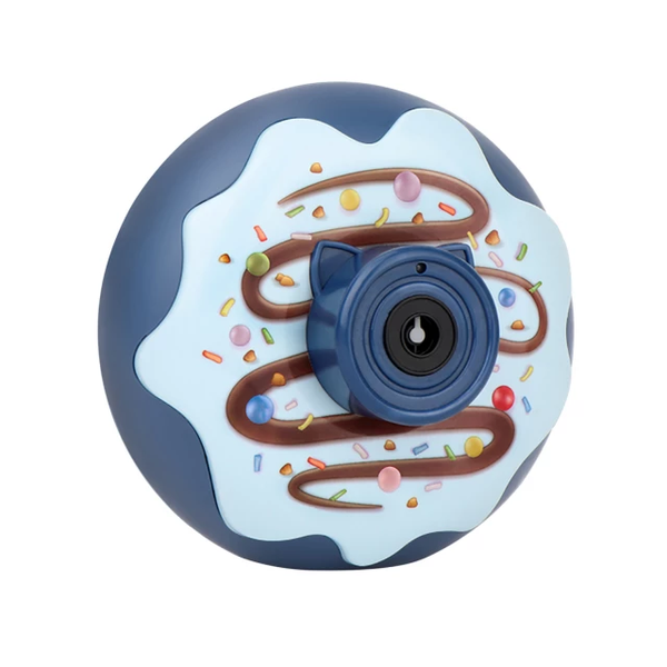 Donut Bubble Machine Camera Toy - Blue