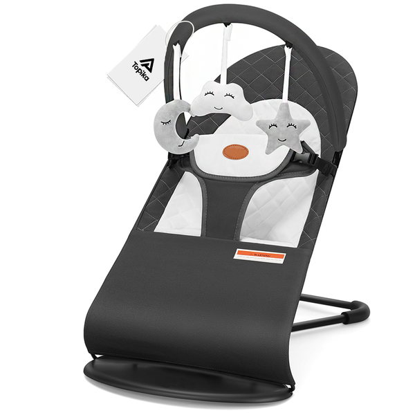 TopikaKids- 0-18 Month Portable Baby Bouncer &amp; Rocker Chair with Plush Toys