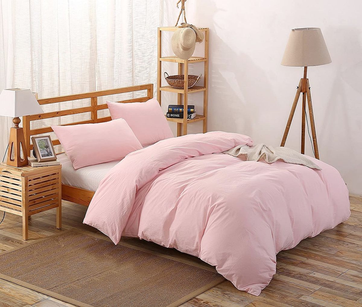 Duvet Cover Set - Luxury Wrinkle Resistant Egyptian Comfort – Pink