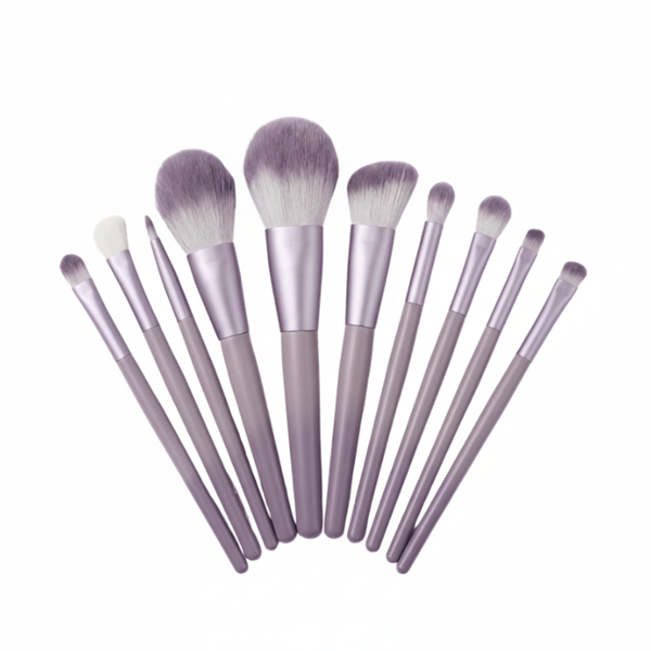 10-Piece Makeup Brush Set | Purple Shades