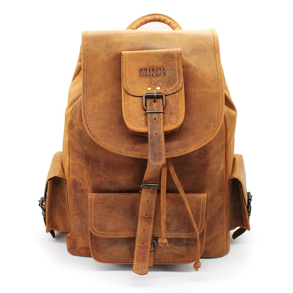 Minx Genuine Buffalo Leather No1 Rugsak / Backpack | Shop Today. Get it ...