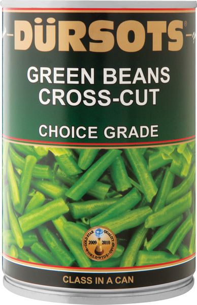Green Beans Cross-Cut 12 Pack x 410g - Dursots