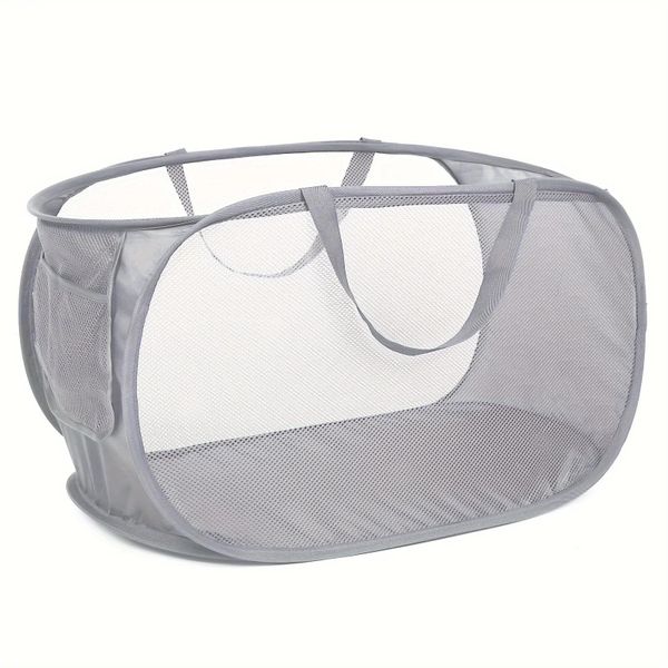 1 Foldable Dirty Clothes Basket, Clothes Storage Laundry Basket
