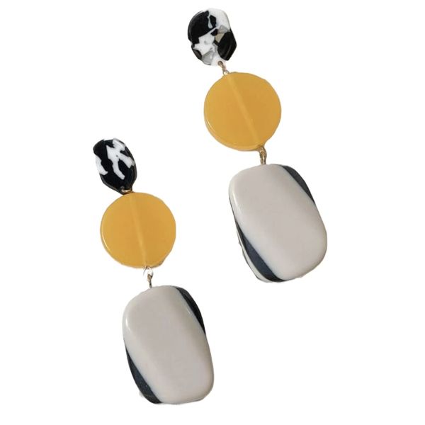 Pretty Jewels Color Block Geometric Drop Earrings