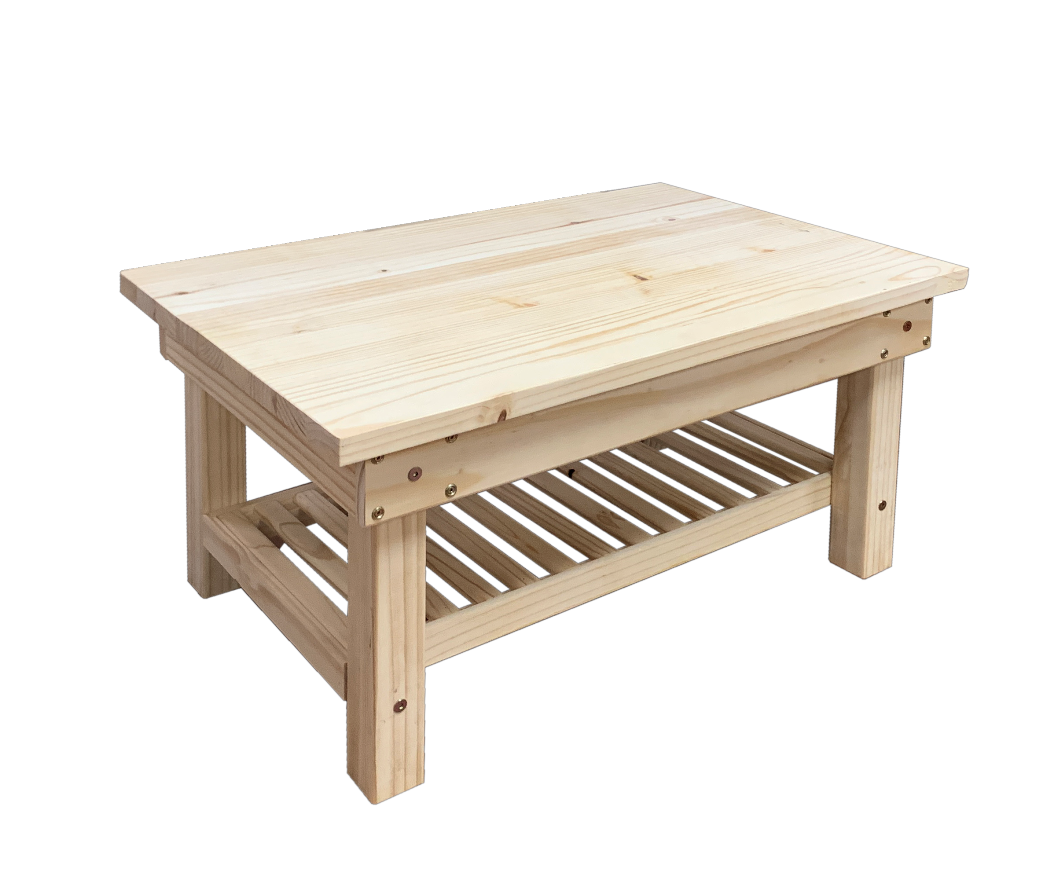 Raw Pine 0.9x0.6x0.45 Coffee Table Shop Today. Get it Tomorrow!