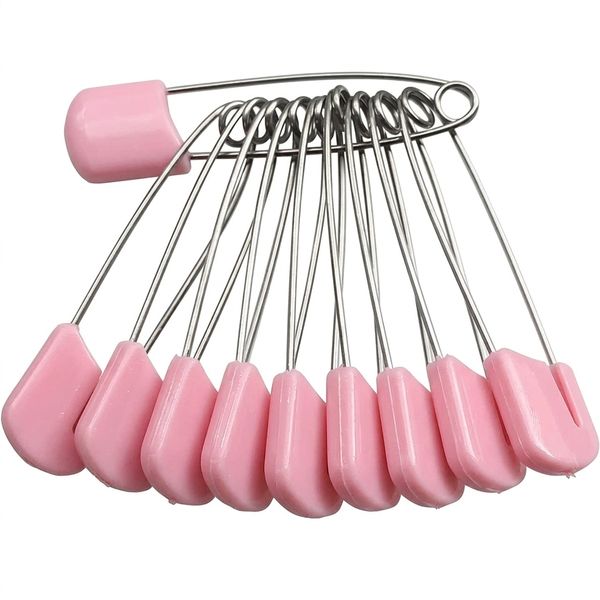 100 Pack Plastic Safety Pins Small Secure Lock Baby Sewing Fabric Multi-Use