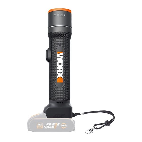 WORX FLASHLIGHT LED 510 Lumen 4 FUNCTION Cordless 20V
