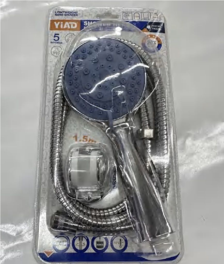 Handheld Shower Set With 59" Long Hose