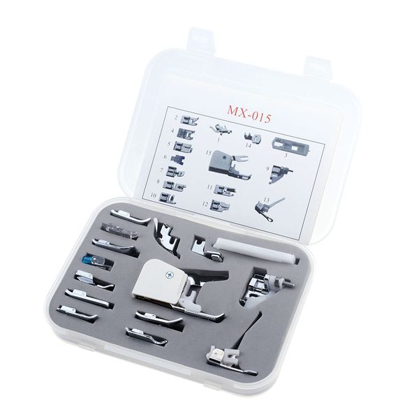 Craft Sewing Walking Foot 15pcs Multifunction Presser Foot Set