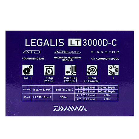 Daiwa Legalis LT 3000D-C Spinning Reel