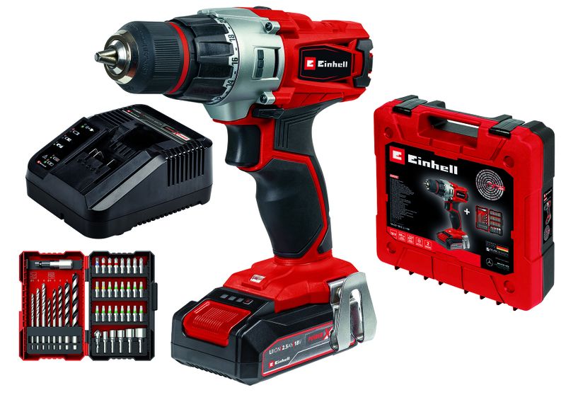 EINHELL - Cordless Drill TE-CD 18/2 Li +39 (1x2,5 Ah)