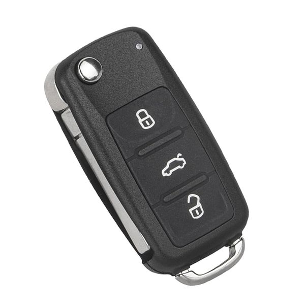 Car Key Shell 3 Buttons Compatible with VW Golf MK6 UP Polo T5 Caddy EOS