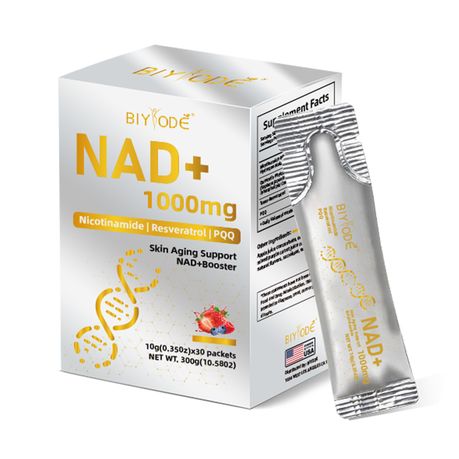 BIYODE NAD+ 1000mg Liquid Nicotinamide Riboside Supplements With PQQ Image