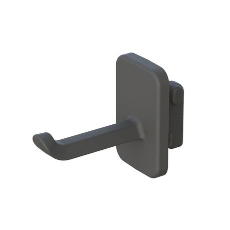 Bello Single Hook for Peg Board Matte Black Pkg/2, 3/8 x 7/10 x 2-3/8 H | The Container Store