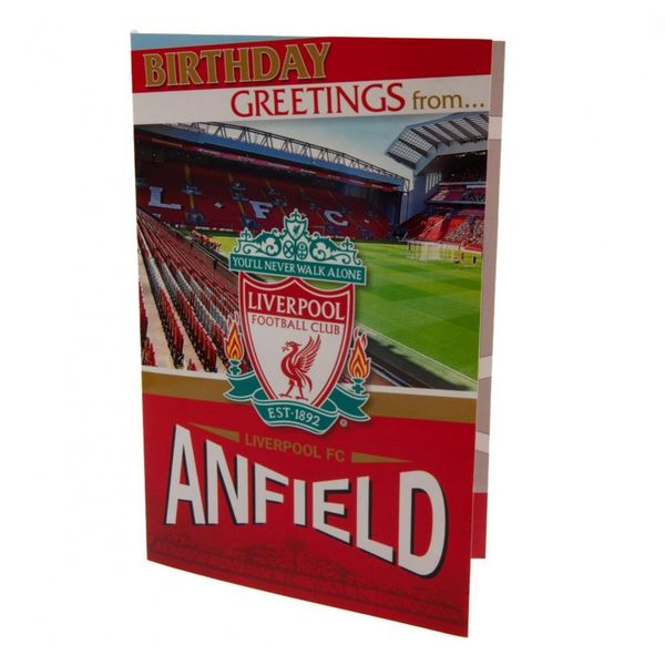 Liverpool Anfield Stadium Pop Up Greeting Card