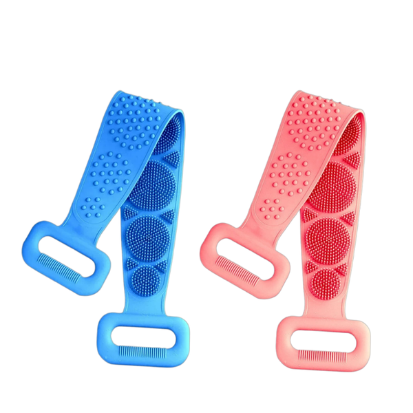 2 Pack Silicone Bath Towel Back Scrubber for Shower, Silicone Body Scrubber