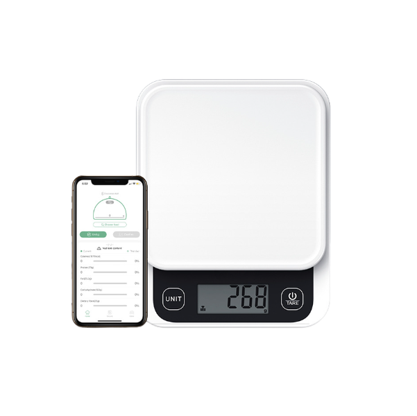 Smart Kitchen Scale, 24 Food Nutrient Profiles, Calorie Calculator, Protein