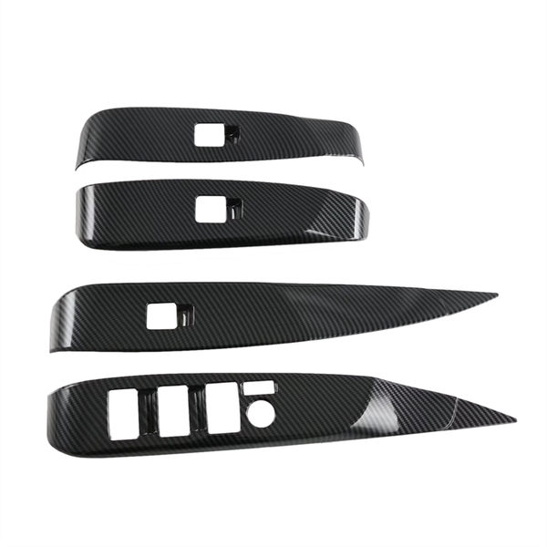 Window Switch Door Lock Panel Cover Trim for Carbon Compatible with Toyota