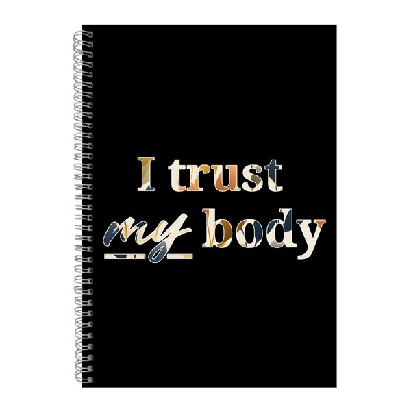 Body A4 Notebook Spiral Lined Motivational Sayings Graphic Notepad Gift 248