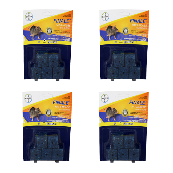 Bayer - Finale Rat and Mouse Wax Blocks - 85g - 4 Pack