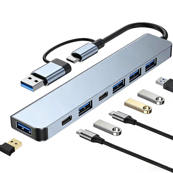 Seven-in-one Laptop Docking Station USB C Hub Multiport Adapter