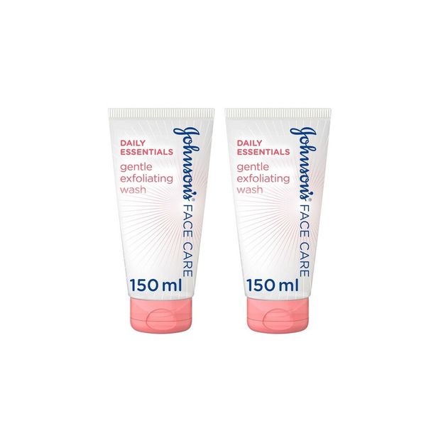 Johnson's Daily Essentials Face Wash Exfoliator - (2x 150ml)