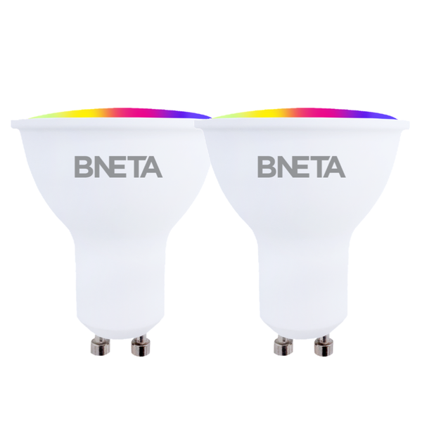 BNETA IoT Smart WiFi LED Bulb GU10 - Twin Pack