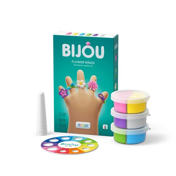 Hey Clay: Modelling Air-Dry Clay with Interactive App - Flower Rings - 3 Can