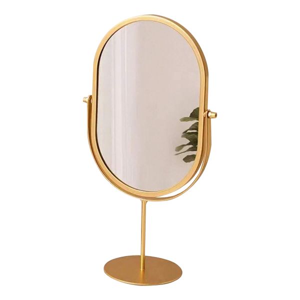360-Degree Rotating High-Quality Glass, Vanity, Elegant Tabletop Mirror