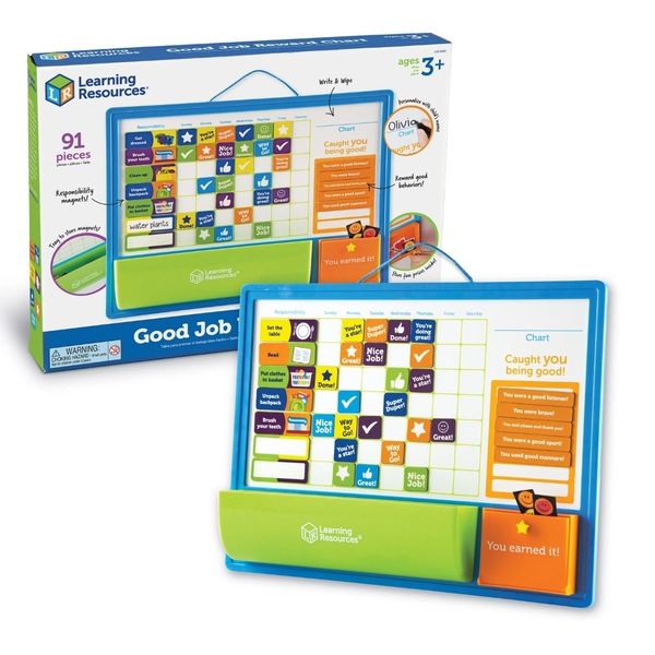 Learning Resources - Good Job Magnetic Reward Chart - Behaviour Goals