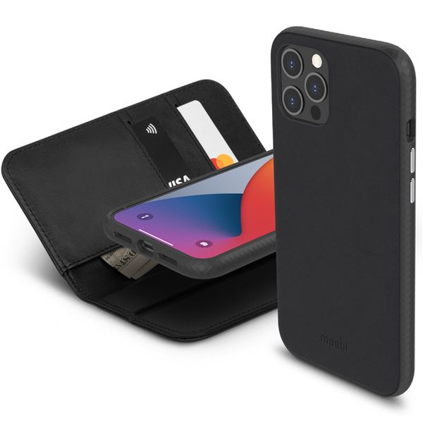 Moshi Overture Wallet Case For iPhone 12 PRO MAX - Black