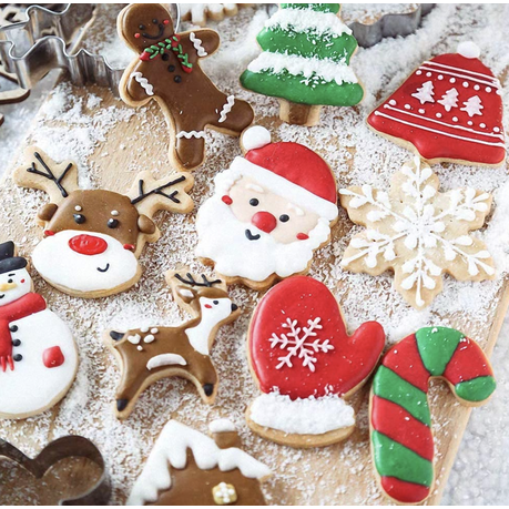 Christmas Mini Cookie Cutters Set of 10 