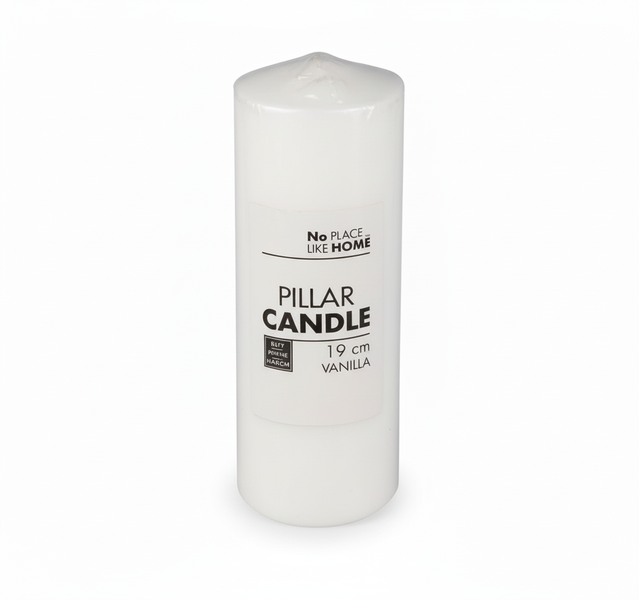 No Place Like Home Scented White Pillar Candle 19x7 cm for Home Decor