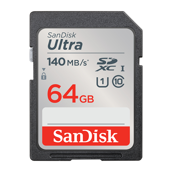 SanDisk Ultra 64GB SDXC Memory Card (140MB/s)