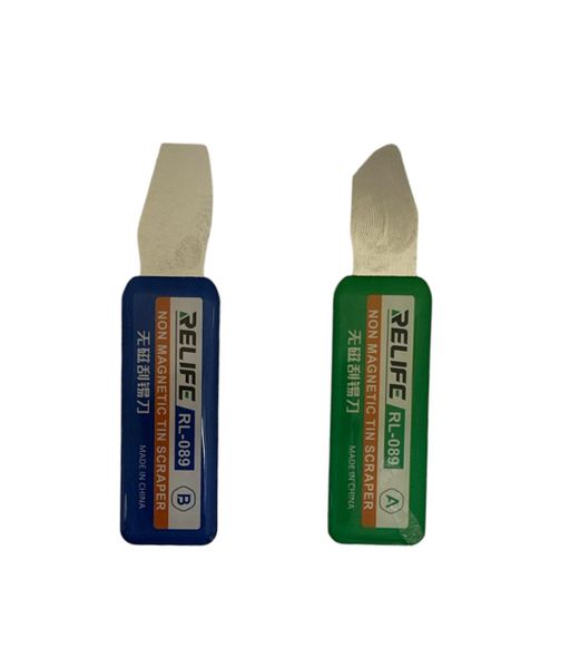 Relife RL-089 Multi-slope Non-magnetic Tin Scraper Set for Motherboard CPU