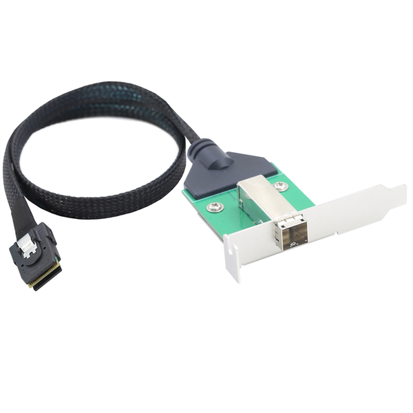 SAS HD SFF-8644 Female to Mini SFF-8087 36P Male Cable Adapter