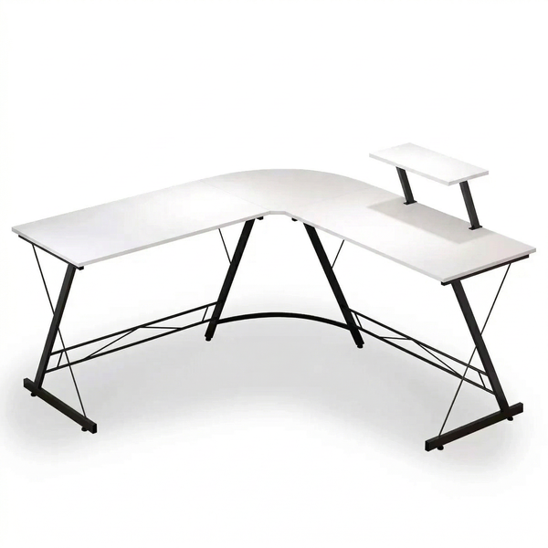 Computer Desk Work Gaming Desk Student Office Table Workstation with Shelf