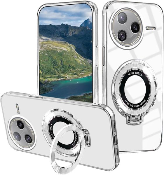 Ring Stand Clear TPU Phone Case Compatible With Xiaomi Poco F7 Pro