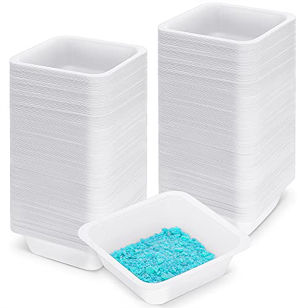 250 Pack Weigh Boats Medium 100Ml Square Disposable Plastic Trays