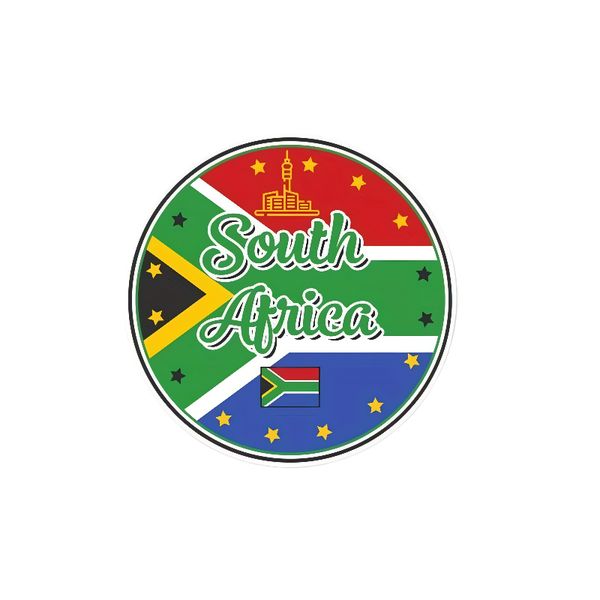 Round Seal South Africa Sticker Vinyl Country Sticker for Cars