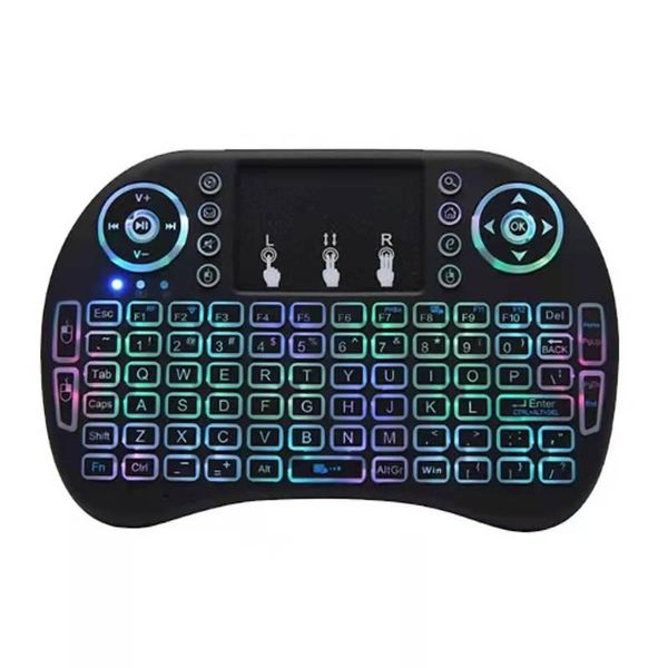 RGB Rechargeable Wireless 2.4ghz Keyboard LED Backlit Air Mouse