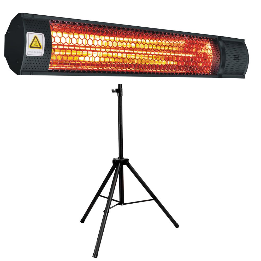 Energy Efficient Milex 2000W Infrared Heater w/ wallmount & tripod