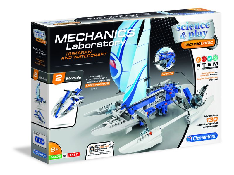 Clementoni Mechanics Laboratory - Trimaran and Watercraft 2 Model Kit