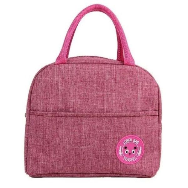 Adorable Bear Pattern Insulated Lunch Bag - Waterproof &amp; Portable