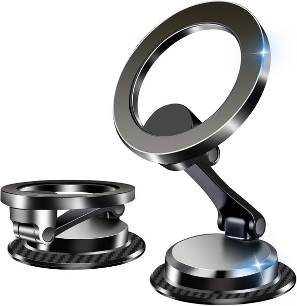 2pcs Car Phone Stand, Foldable With Strong Magnetic Attraction