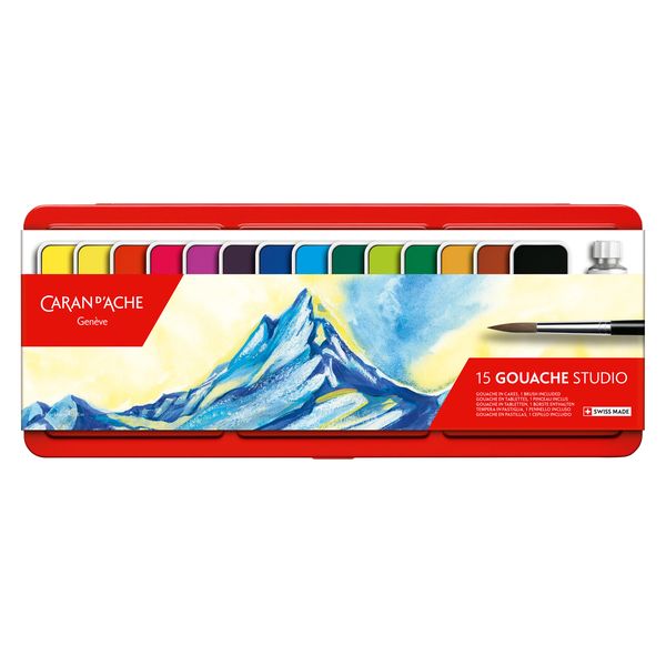 Caran D'Ache Gouache 14 cake set