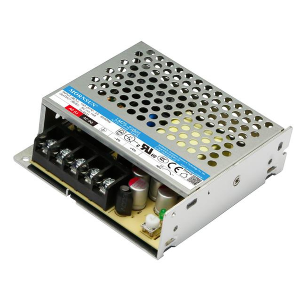 LM75-23B15: 75W Metal Case PS, 15VDC @ 5A, Ultra-Wide Input