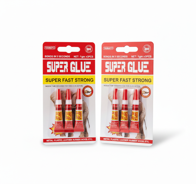 Yamayo Superglue 1.0g - Strong Adhesive for Wood, Metal, Plastic, - 2 Pack