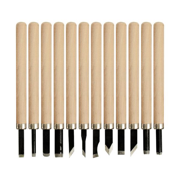 12 piece Woodworking Carving Knife Set, Used for Basic Detail Carving