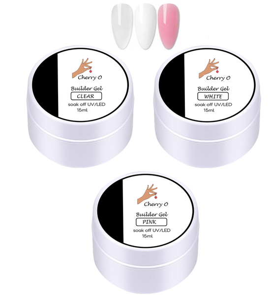 Cherry O 3 Piece Builder Gel Set